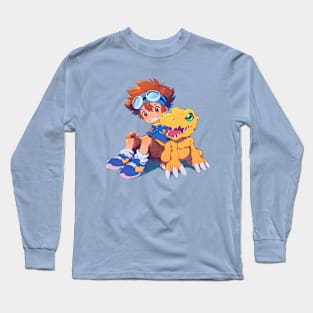 tai and agumon Long Sleeve T-Shirt